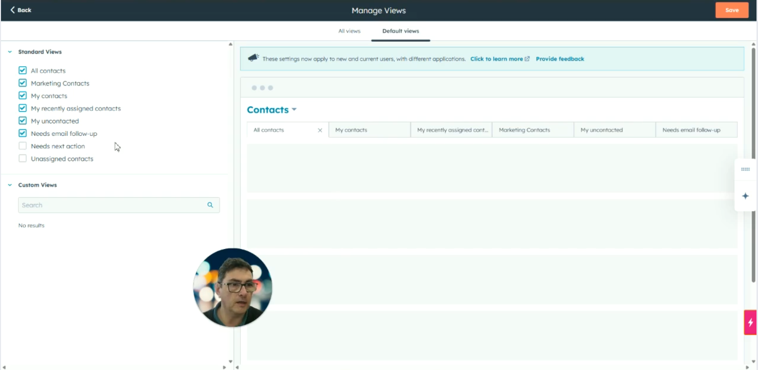 Customizing CRM Contact Tabs